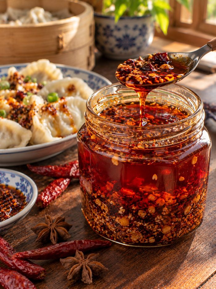 Homemade chili oil